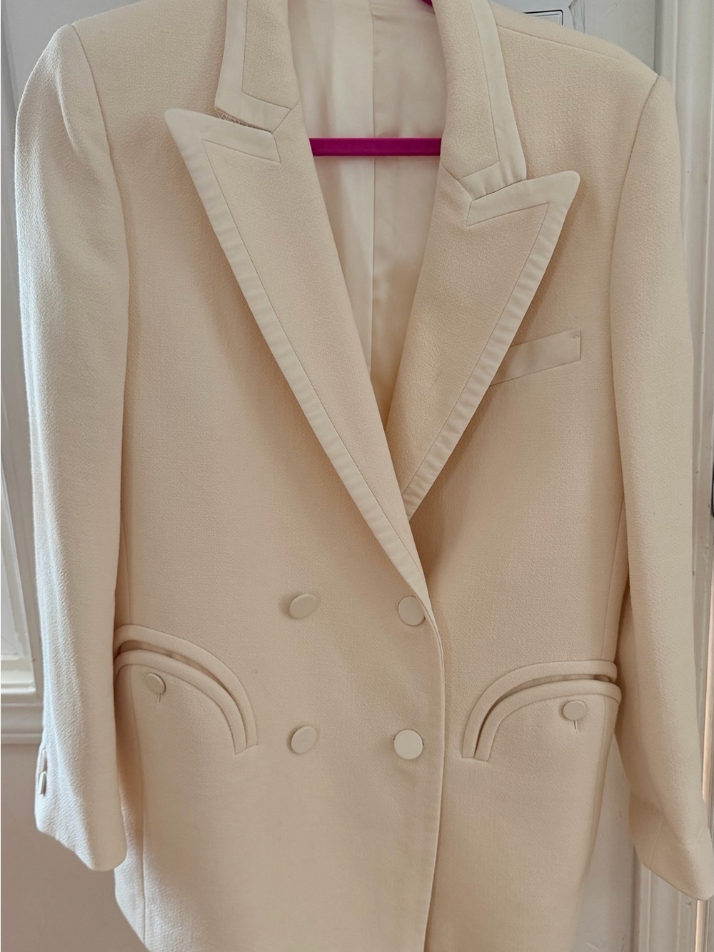 Essentials Women's White Blazer